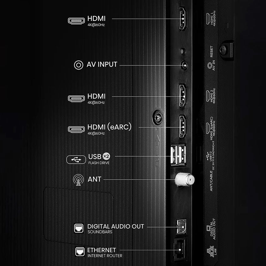 HISENSE SMART TV 75" 4K UHD 75A65NV CON DOLBY VISION CONECTIVIDAD AVANZADA