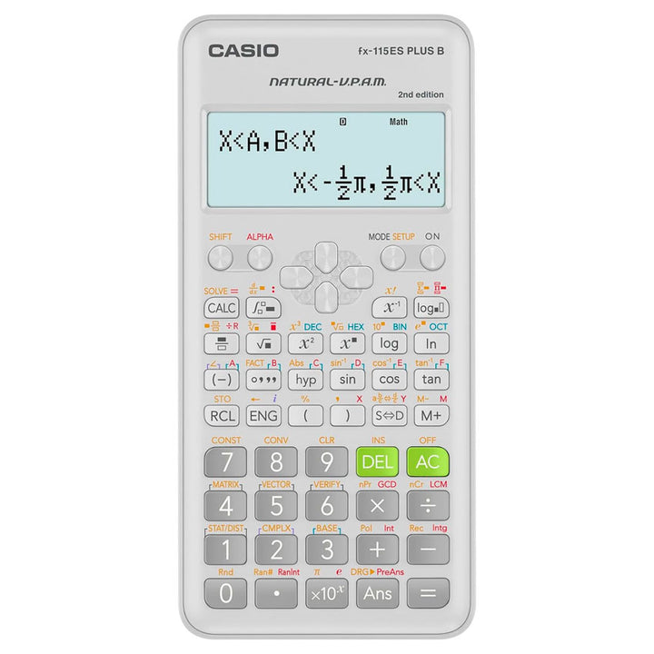 Casio Calculadora Cientifica Fx-115es Plus 2da Edición 252 Funciones, Matrices, Integrales y Display Natural
