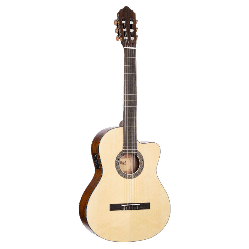 CORT GUITARRA CLASICA 6 CUERDAS ELECTROACUSTICA NATURAL MATE CON FUN