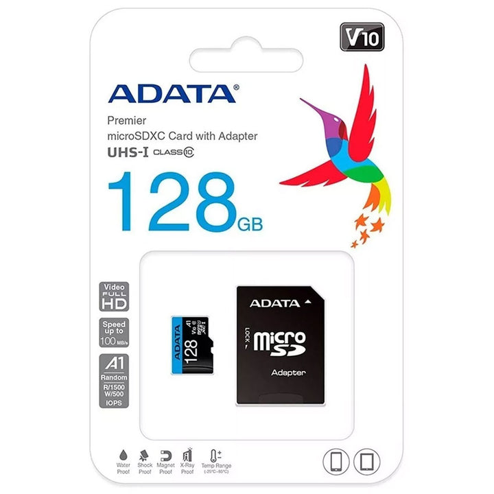 ADATA MEMORIA MICRO SD 128GB AUSDX128GUICL10A1RA1