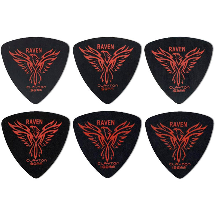 CLAYTON PUA PARA GUITARRA TRIANGULO 0.80 MM NEGRA