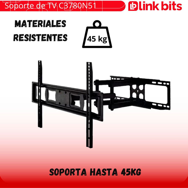 LINKBITS MONTAJE PARA TV MOVIBLE 37" - 80"