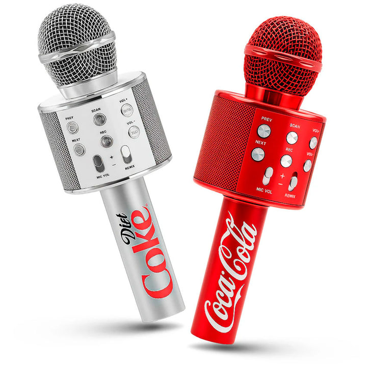 Coca-cola Bocina Bluetooth Tipo Microfono ( 2-pack) con Radio Fm y Batería Recargable
