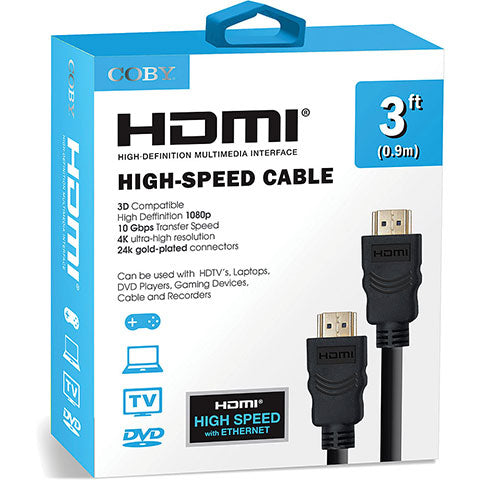 COBY CABLE HDMI COBY 3FT