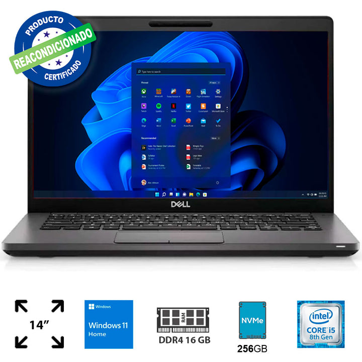 LAPTOP DELL 14" 16 GB RAM, 256 GB HDD, PROCESADOR I5-8365U