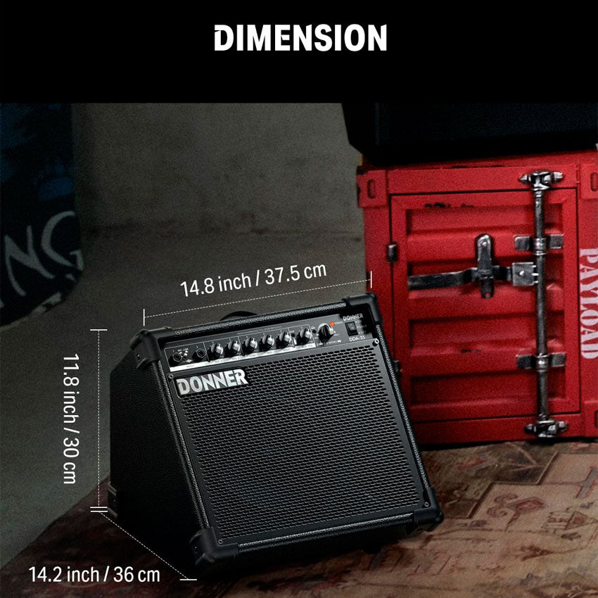 Amplificador para Bateria Electrica 35w Donner