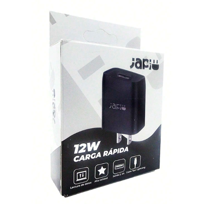 JAPI ADAPTADOR AC USB C/CABLE USB LIGHTNING