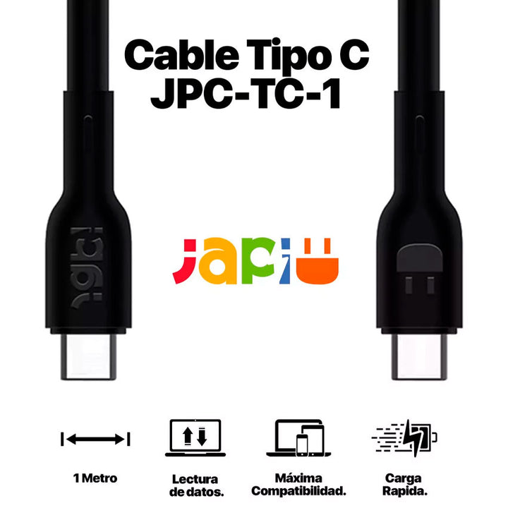 JAPI CABLE USB TIPO "C" A USB TIPO "C"