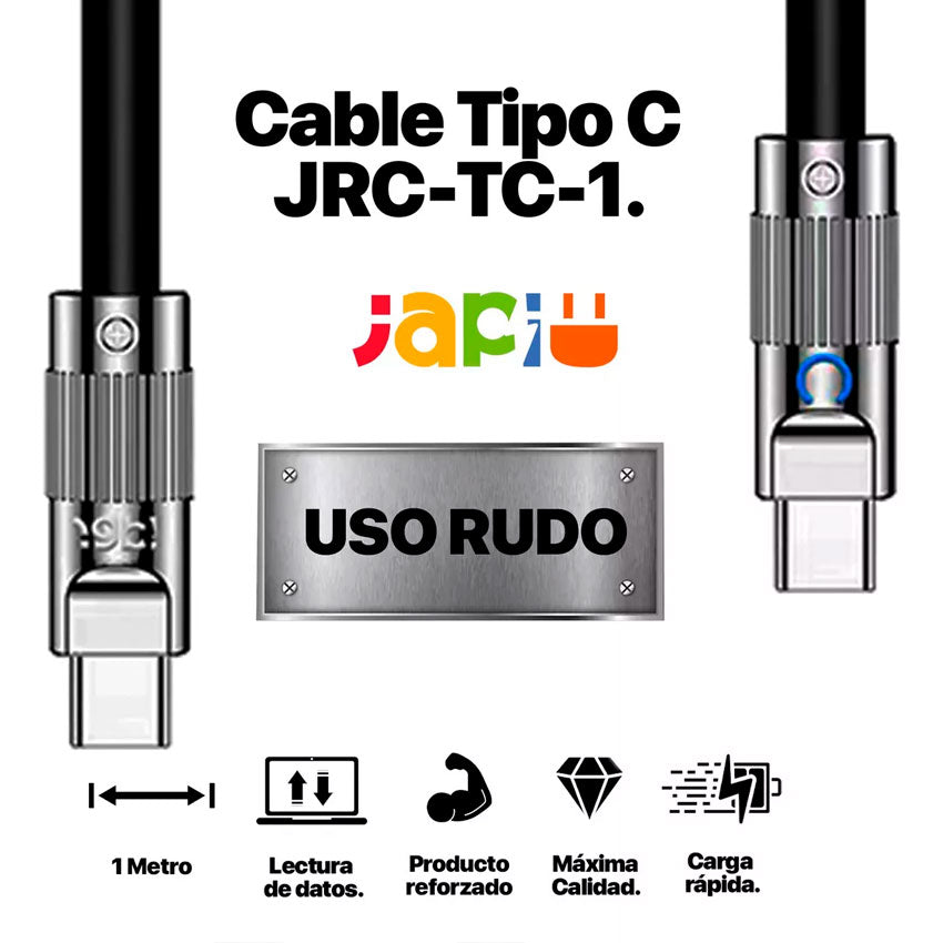 JAPI CABLE USB TIPO "C" A USB TIPO "C"