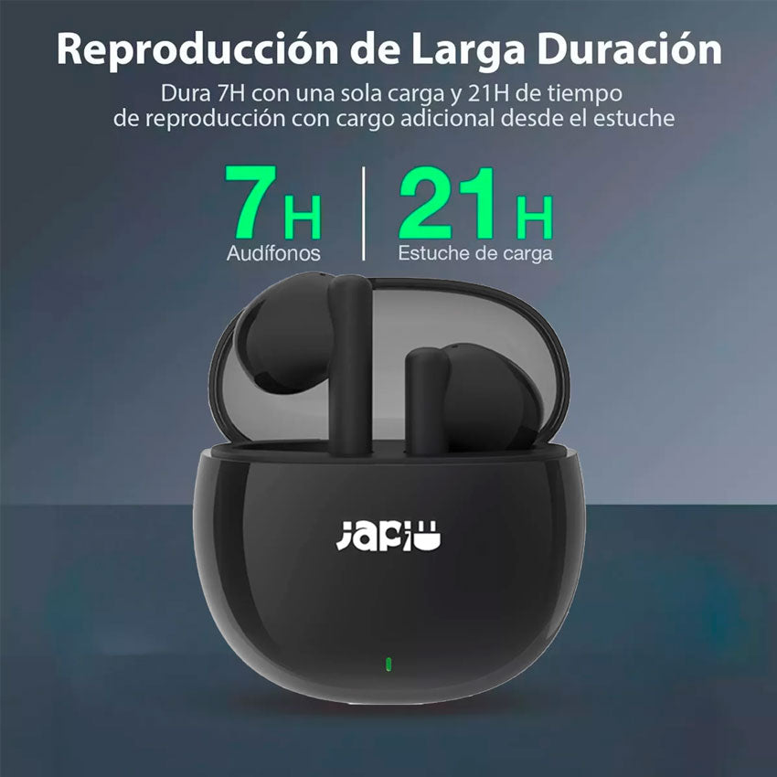 JAPI AUDÍFONOS INALÁMBRICOS BLUETOOTH JA-BT8 COLOR NEGRO