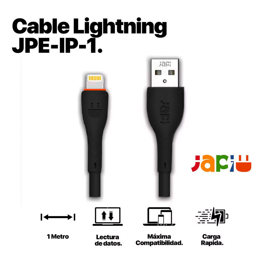 JAPI CABLE USB LIGHTNING