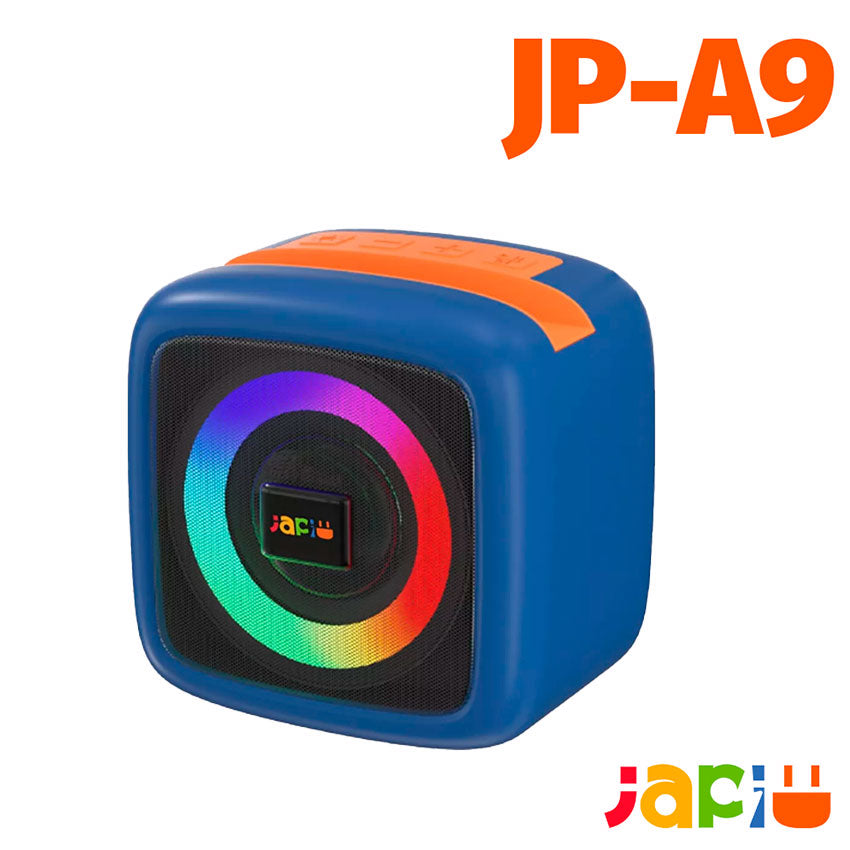 JAPI BOCINA BLUETOOTH PORTÁTIL JP-A9 CON LUCES LED Y RADIO