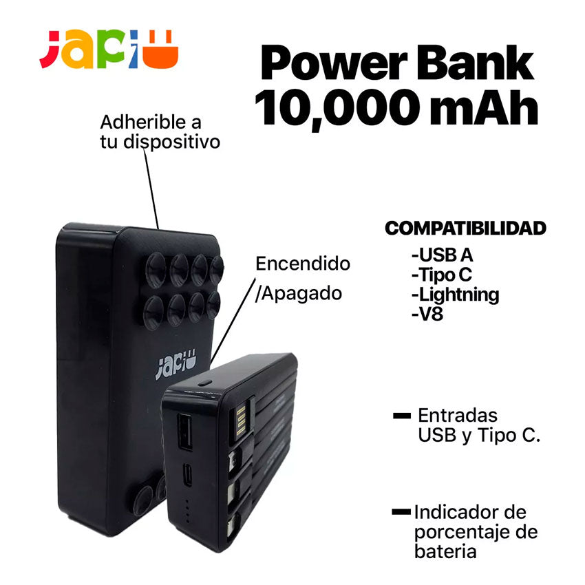 JAPI BATERIA DE RESPALDO 10000 MAH