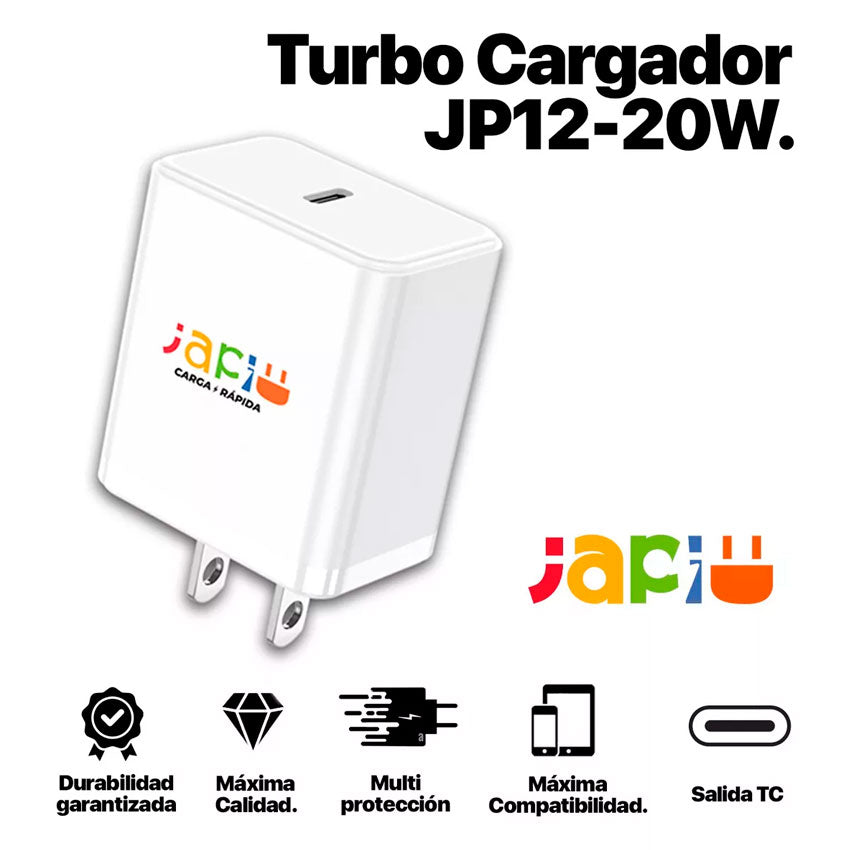 JAPI ADAPTADOR AC USB TIPO "C" 20W