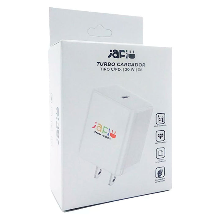 JAPI ADAPTADOR AC USB TIPO "C" 20W