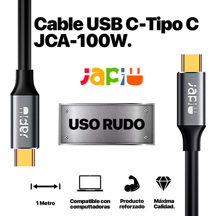 JAPI CABLE USB TIPO "C" A USB TIPO "C"