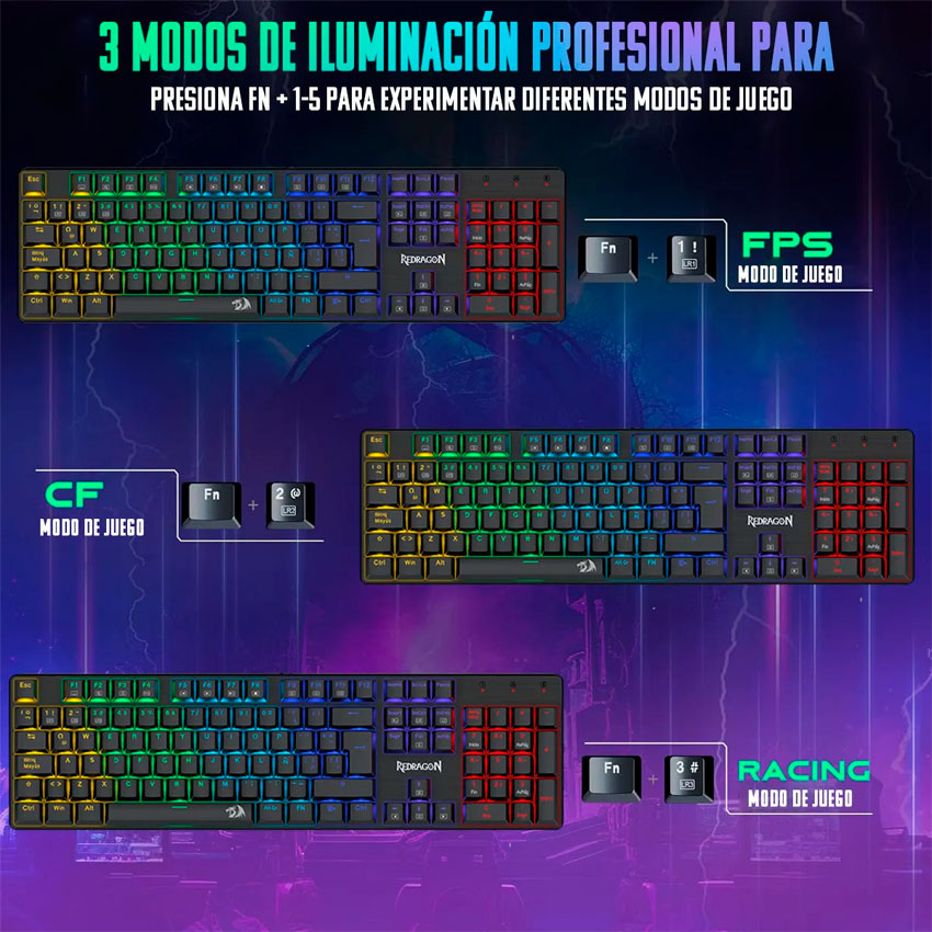 TECLADO GAMING REDRAGON