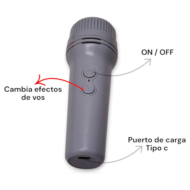 LINKBITS BOCINA BLUETOOTH KTS 3" KARAOKE CON MICRÓFONO