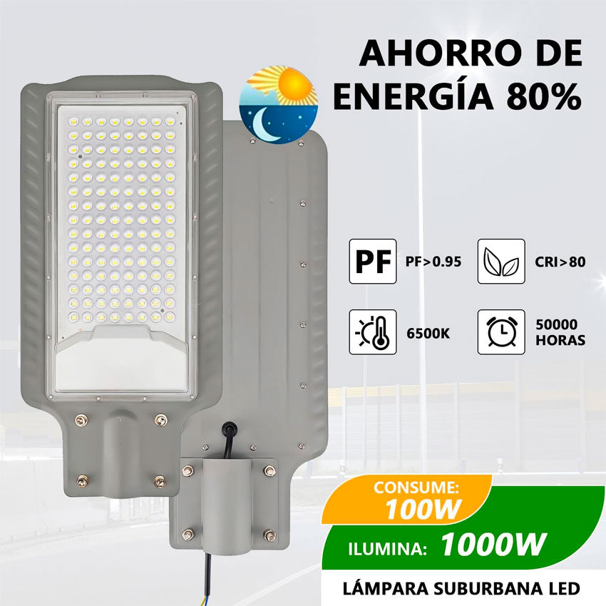 LAMPARA SUBURBANA 100 W MEGALUZ