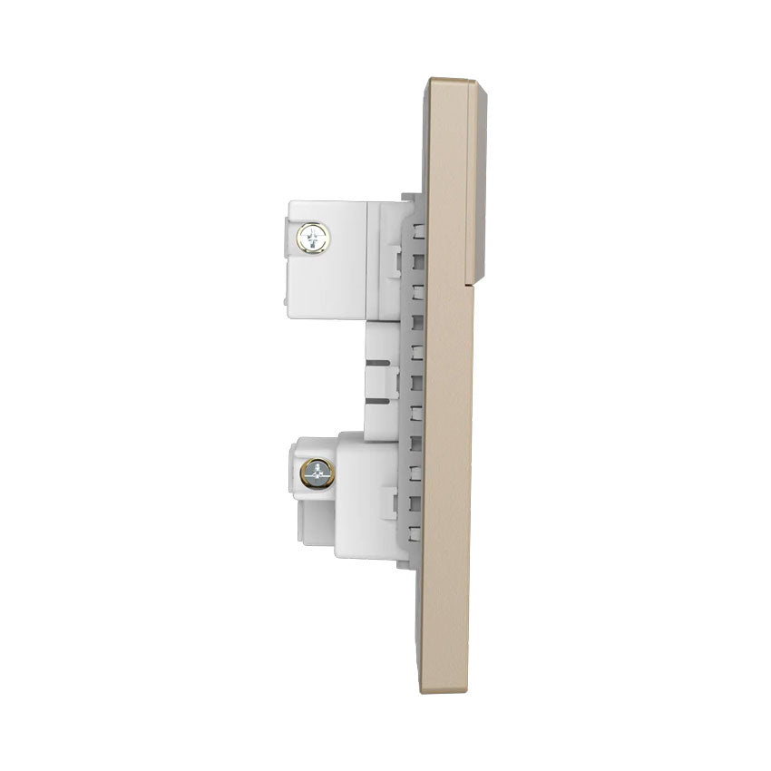 Interruptor 1 Apagador Escalera 1 Contacto Dorado Goneo