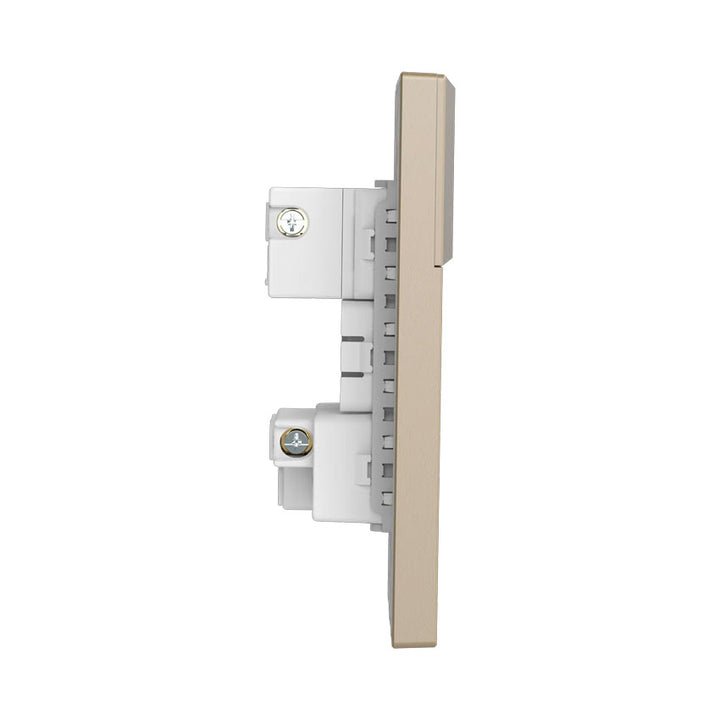 Interruptor 1 Apagador Escalera 1 Contacto Dorado Goneo