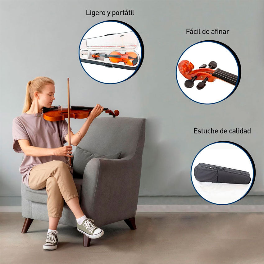 VIOLIN 4/4 FELICIANO CLASSICS NATURAL MV012WOY