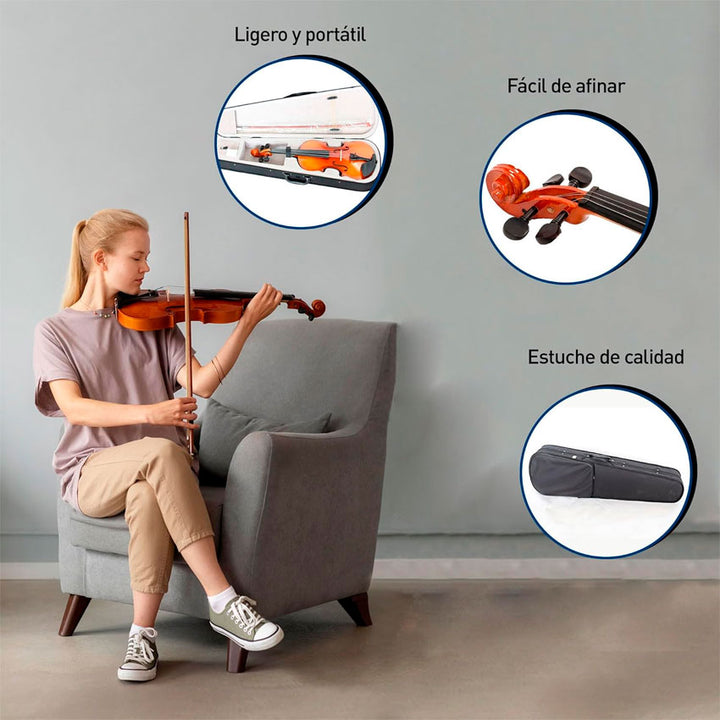 VIOLIN 4/4 FELICIANO CLASSICS NATURAL MV012WOY