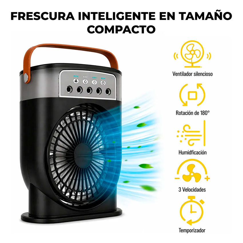 Ventilador de Escritorio Negro Cozyna