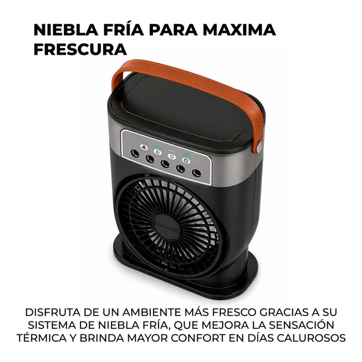 Ventilador de Escritorio Negro Cozyna