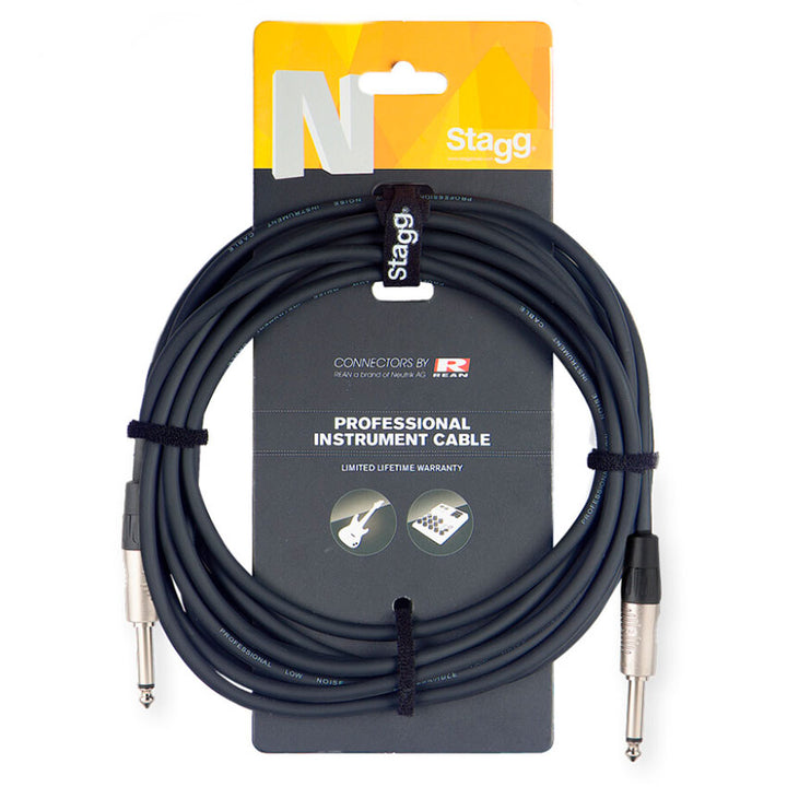 Stagg Cable para Instrumento 6m Negro