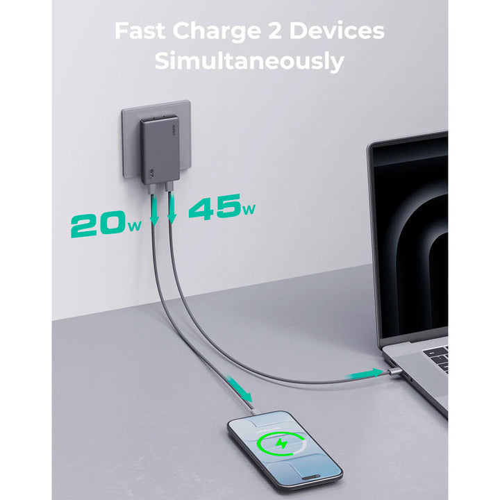 Aukey Adaptador Ac Usb 67w