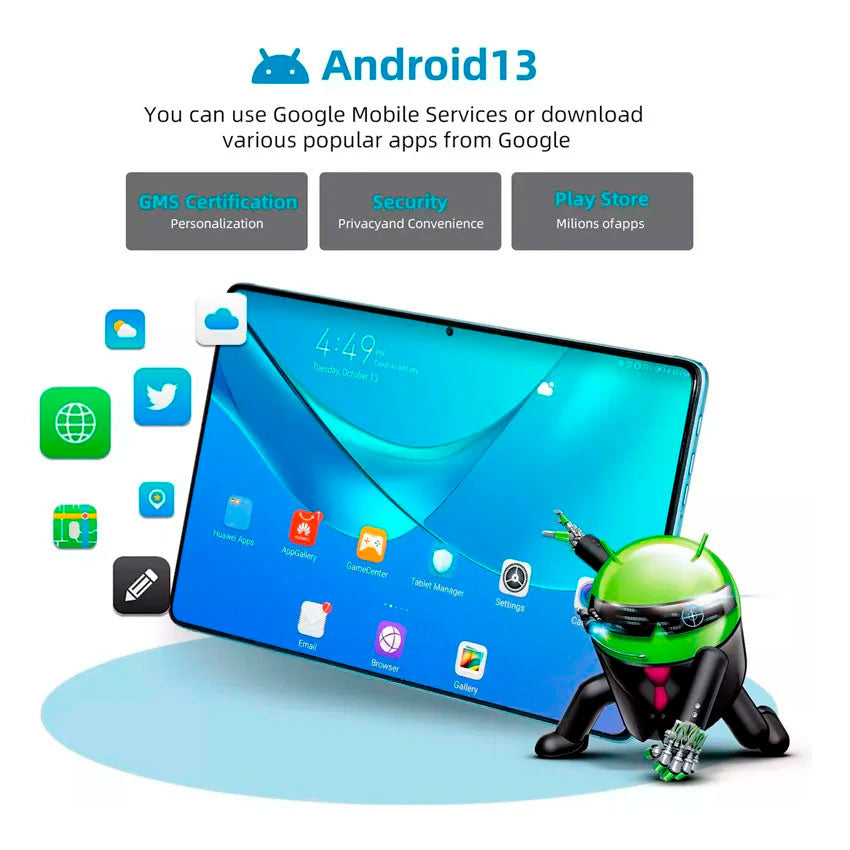 UMMIO TABLET PC 10.1" S25 ULTRA 12GB RAM Y 128GB