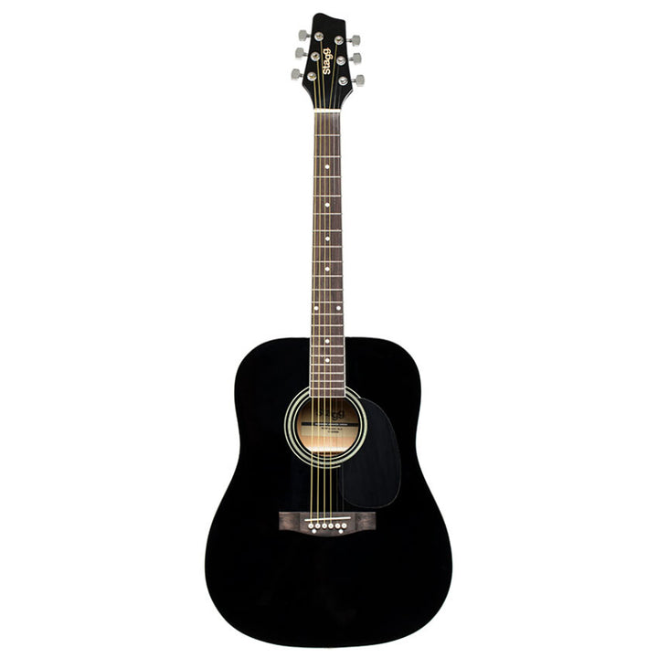 GUITARRA ACUSTICA DREADNOUGHT STAGG TAPA BASSWOOD NEGRA