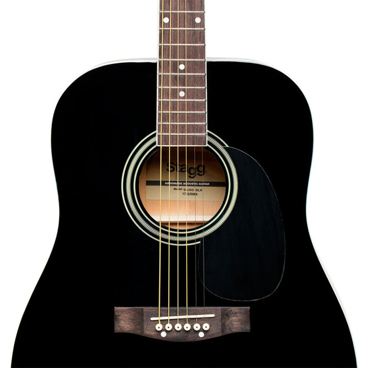 GUITARRA ACUSTICA DREADNOUGHT STAGG TAPA BASSWOOD NEGRA