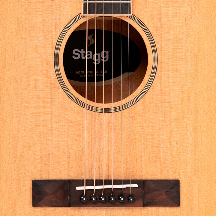 GUITARRA ELECTROACUSTICA DREADNOUGHT CON RESAQUE STAGG