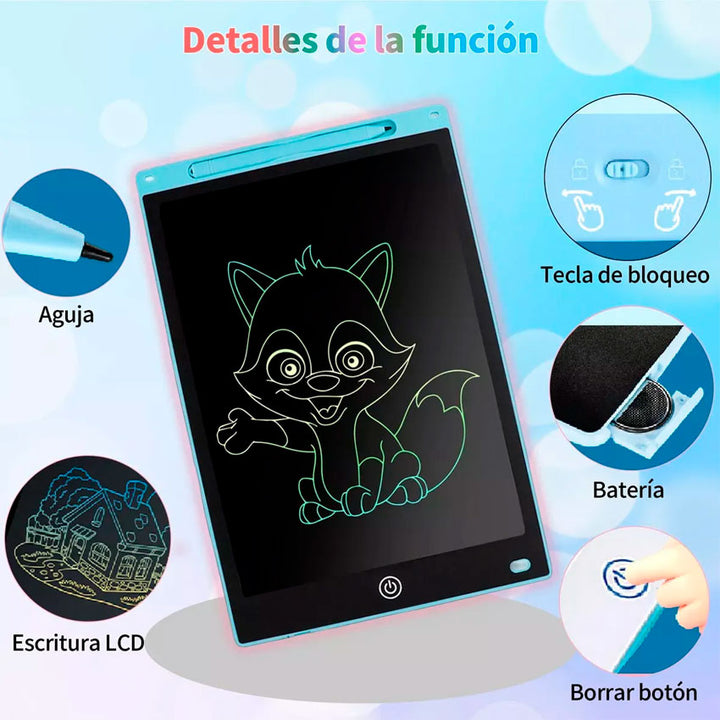 Pizarron Infantil para Dibujo y Escritura 8 Pulg Linkbits